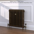 CI-RK660-10-MET-BRONZE-LS01 - Rook 2 Column Victorian Cast Iron Radiator H660mm x W2302mm CI-RK660-10-MET-BRONZE-LS01 - Rook 2 Column Victorian Cast Iron Radiator H660mm x W2302mm